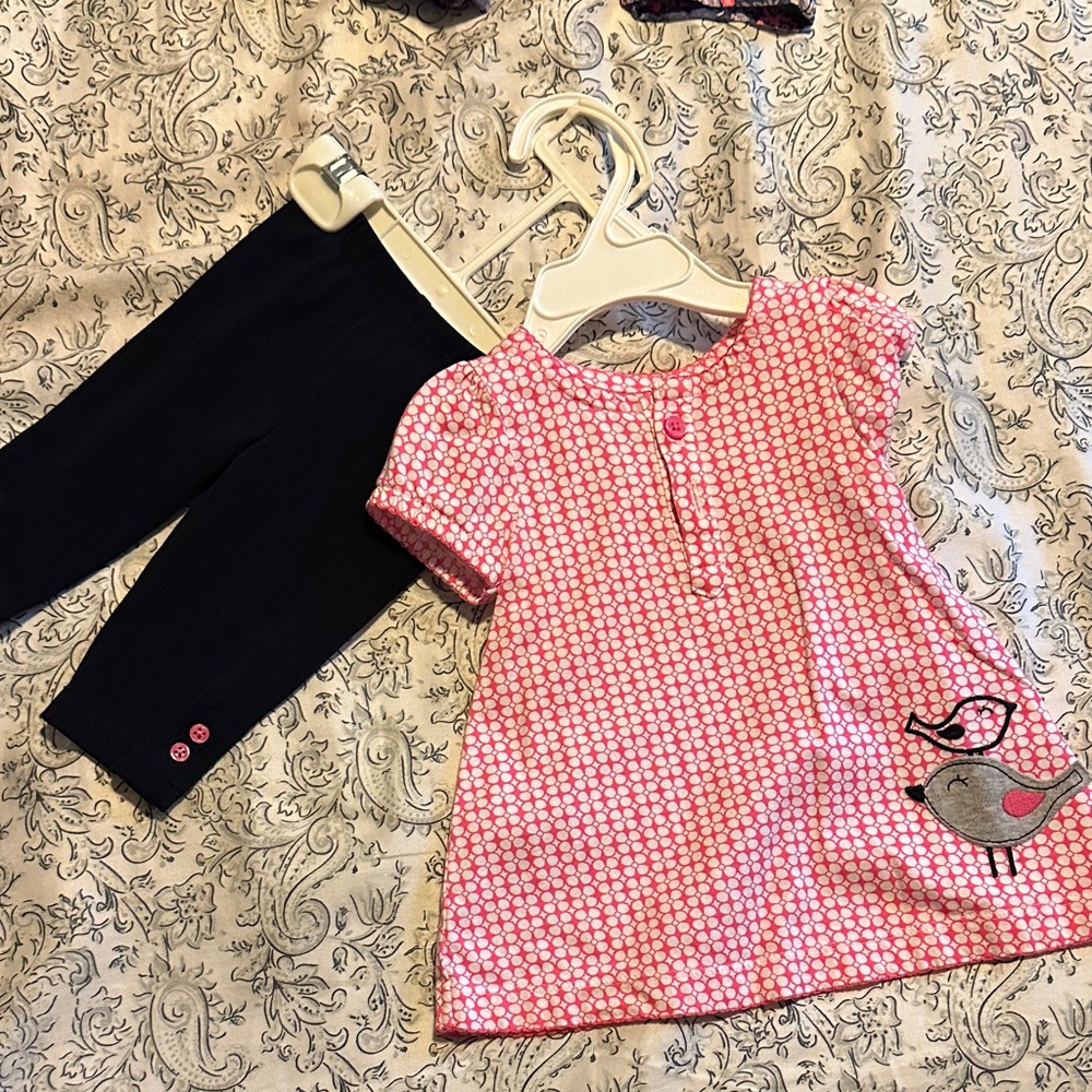 Pink and Black Kids Matching Set